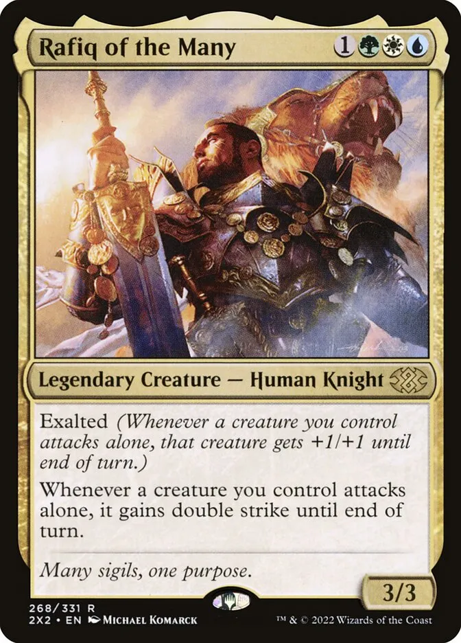 2022 Double Masters 2022 Rafiq of the Many #268 rare card image