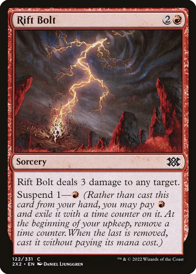 2022 Double Masters 2022 Rift Bolt common #122 common card image