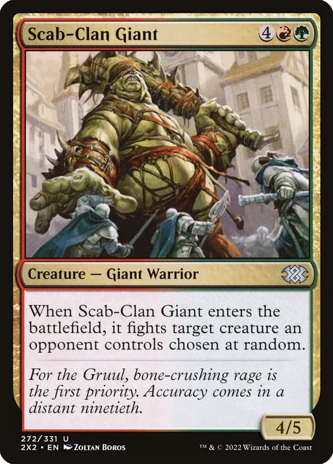 2022 Double Masters 2022 Scab-Clan Giant #272 uncommon card image