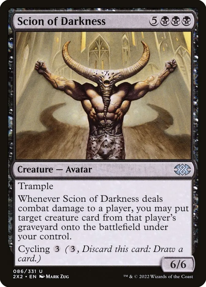2022 Double Masters 2022 Scion of Darkness #86 uncommon card image