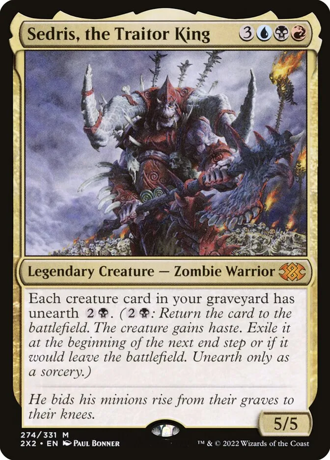 2022 Double Masters 2022 Sedris, the Traitor King #274 mythic card image