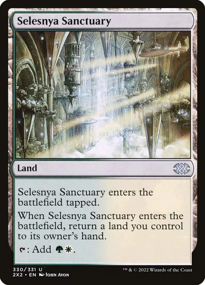 2022 Double Masters 2022 Selesnya Sanctuary #330 uncommon card image