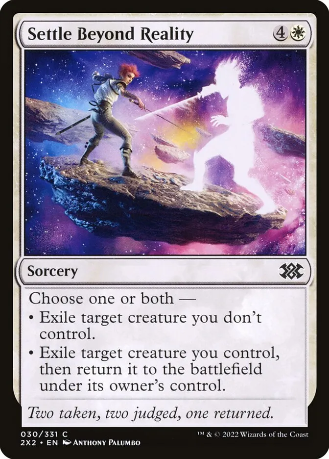2022 Double Masters 2022 Settle Beyond Reality common #30 common card image