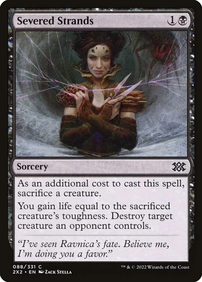 2022 Double Masters 2022 Severed Strands common #88 common card image