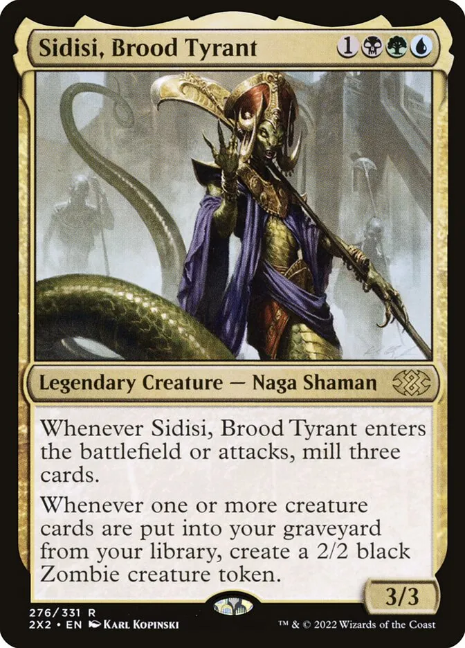 2022 Double Masters 2022 Sidisi, Brood Tyrant #276 rare card image