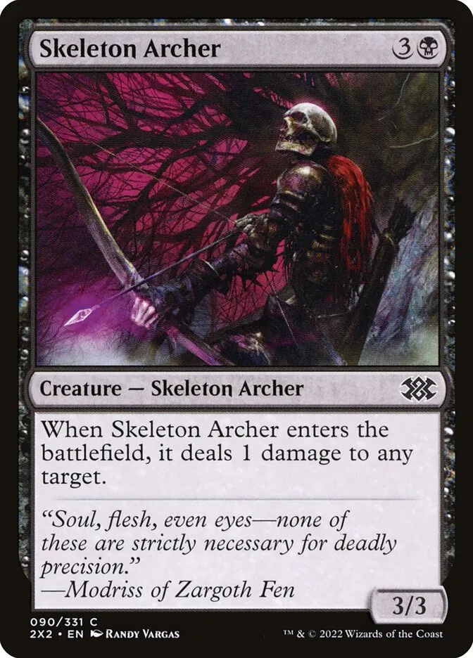 2022 Double Masters 2022 Skeleton Archer common #90 common card image