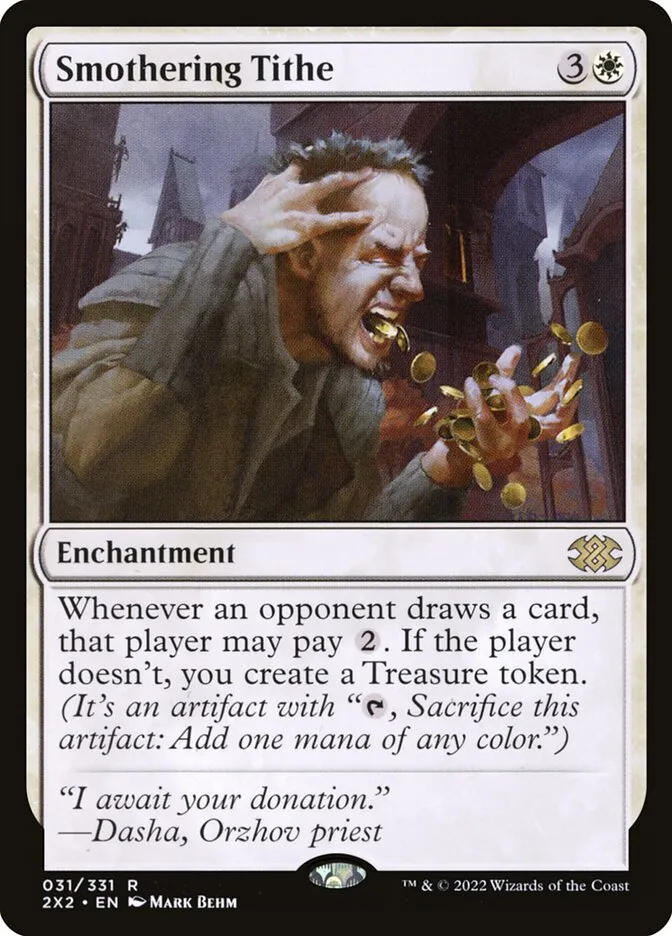 2022 Double Masters 2022 Smothering Tithe rare #31 rare card image
