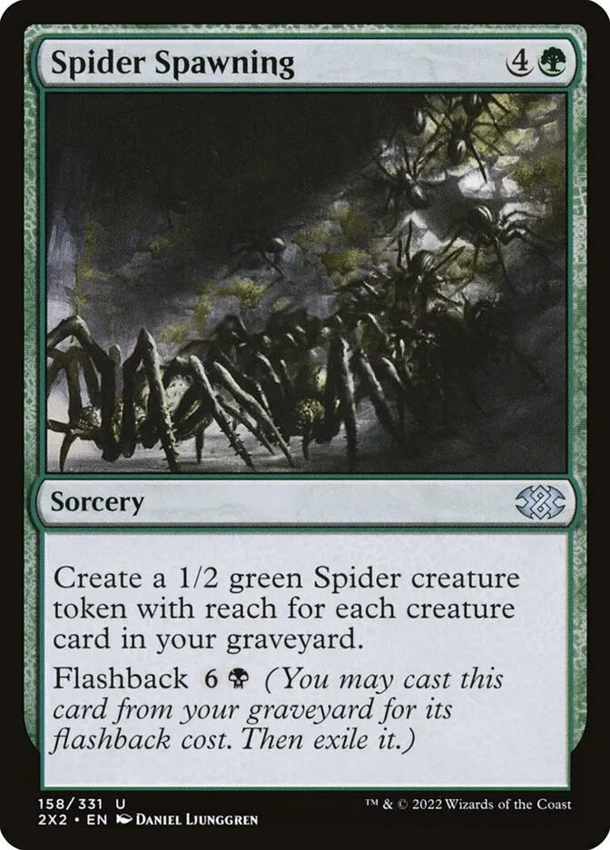 2022 Double Masters 2022 Spider Spawning uncommon #158 uncommon card image