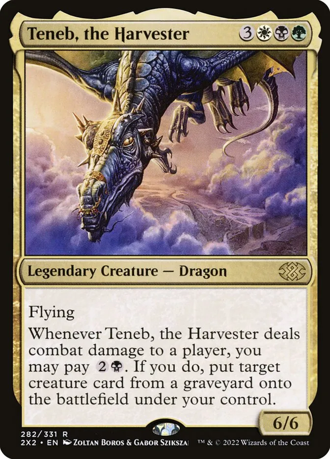 2022 Double Masters 2022 Teneb, the Harvester #282 rare card image
