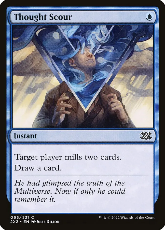 2022 Double Masters 2022 Thought Scour common #65 common card image