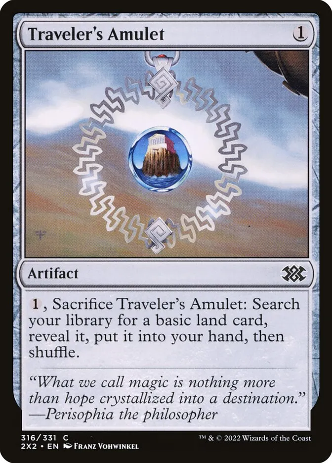 2022 Double Masters 2022 Traveler's Amulet #316 common card image