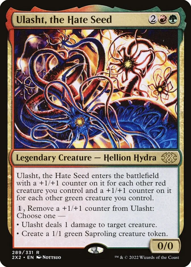 2022 Double Masters 2022 Ulasht, the Hate Seed #289 rare card image