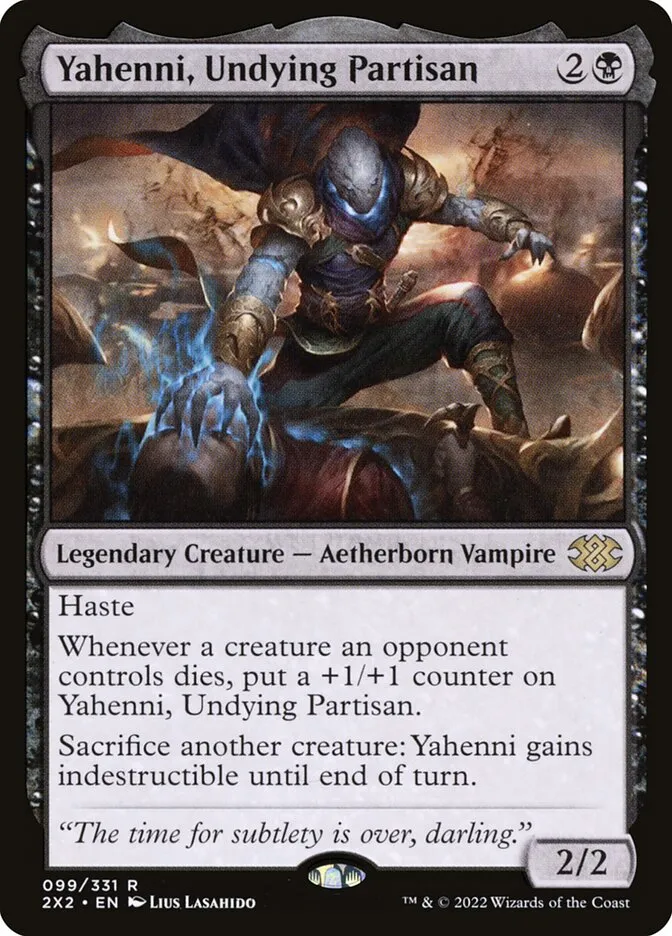 2022 Double Masters 2022 Yahenni, Undying Partisan #99 rare card image