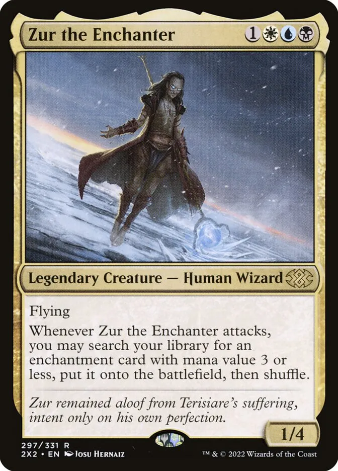 2022 Double Masters 2022 Zur the Enchanter #297 rare card image