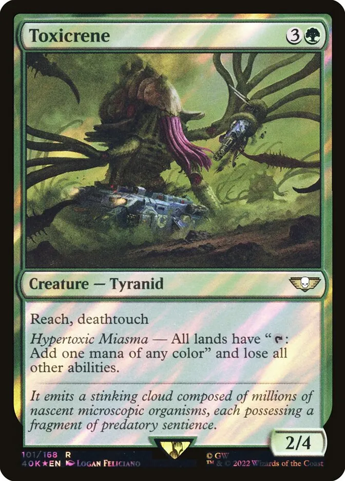 2022 Warhammer 40,000 Commander Toxicrene rare #101★ rare card image