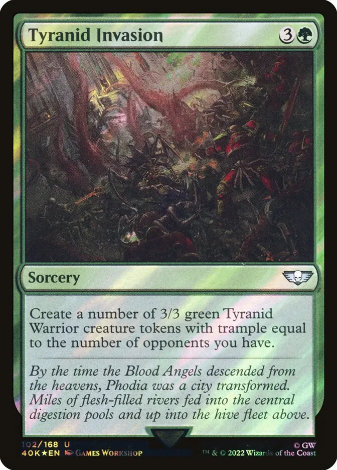 2022 Warhammer 40,000 Commander Tyranid Invasion #102★ uncommon card image