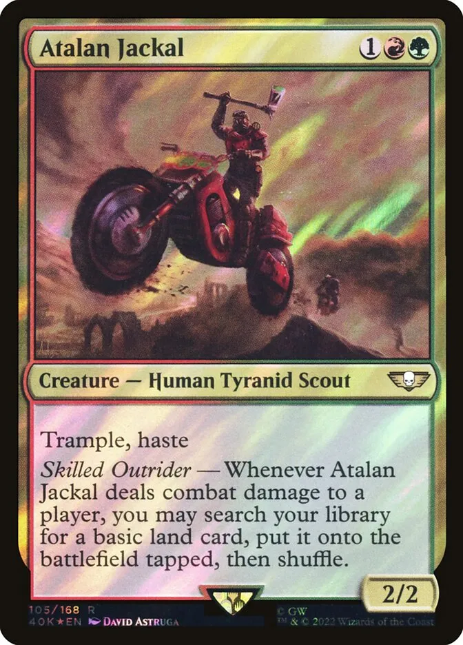2022 Warhammer 40,000 Commander Atalan Jackal #105★ rare card image