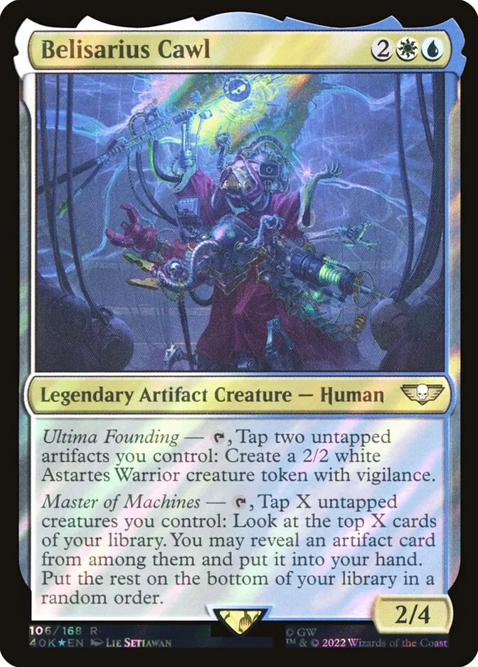 2022 Warhammer 40,000 Commander Belisarius Cawl #106★ rare card image