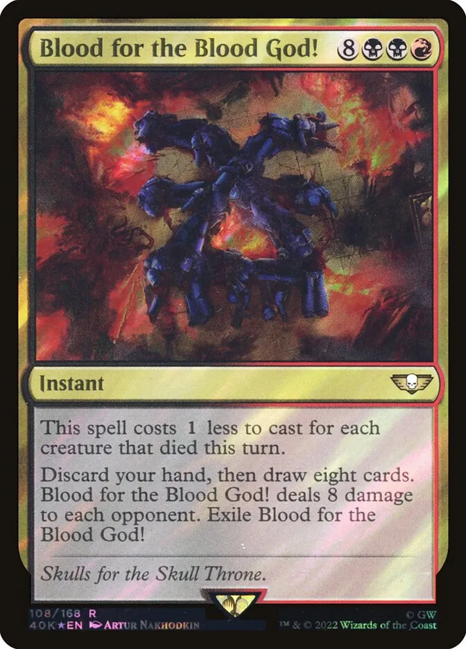 2022 Warhammer 40,000 Commander Blood for the Blood God! #108★ rare card image