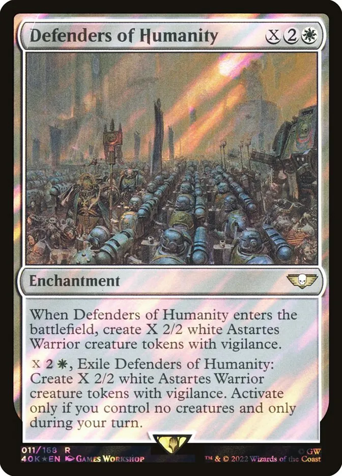 2022 Warhammer 40,000 Commander Defenders of Humanity rare #11★ rare card image