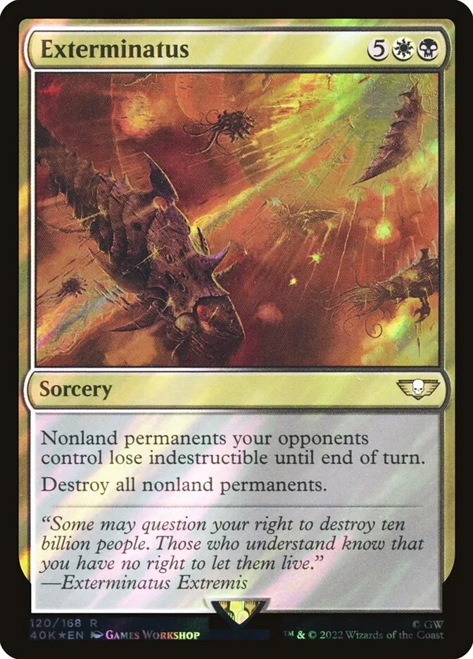 2022 Warhammer 40,000 Commander Exterminatus #120★ rare card image
