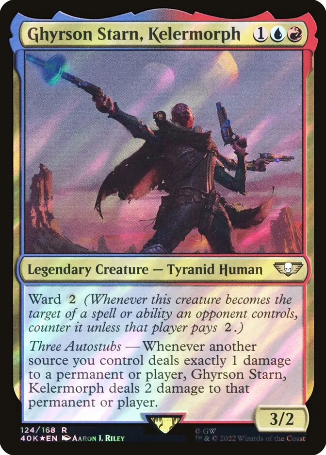 2022 Warhammer 40,000 Commander Ghyrson Starn, Kelermorph #124★ rare card image