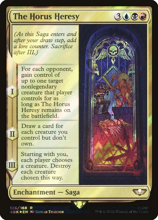 2022 Warhammer 40,000 Commander The Horus Heresy #126★ rare card image