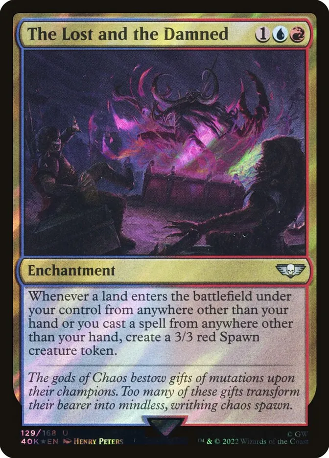 2022 Warhammer 40,000 Commander The Lost and the Damned #129★ uncommon card image