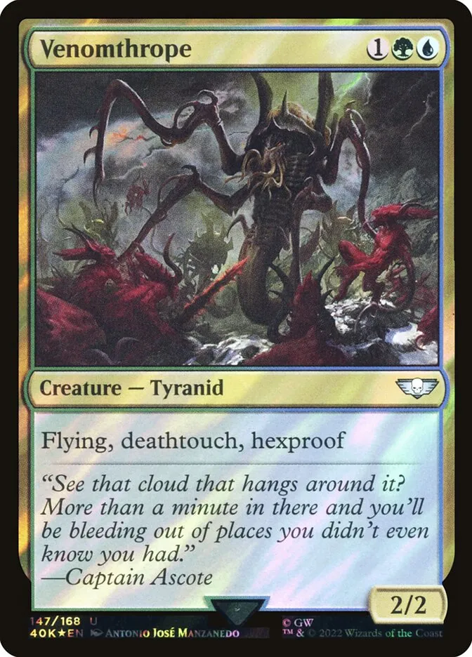 2022 Warhammer 40,000 Commander Venomthrope #147★ uncommon card image