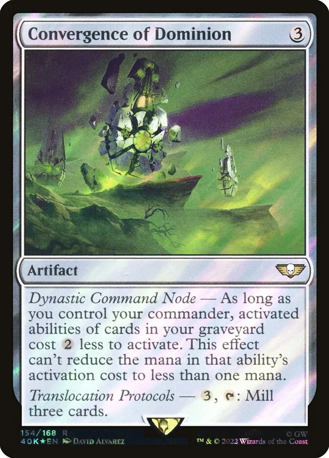 2022 Warhammer 40,000 Commander Convergence of Dominion #154★ rare card image