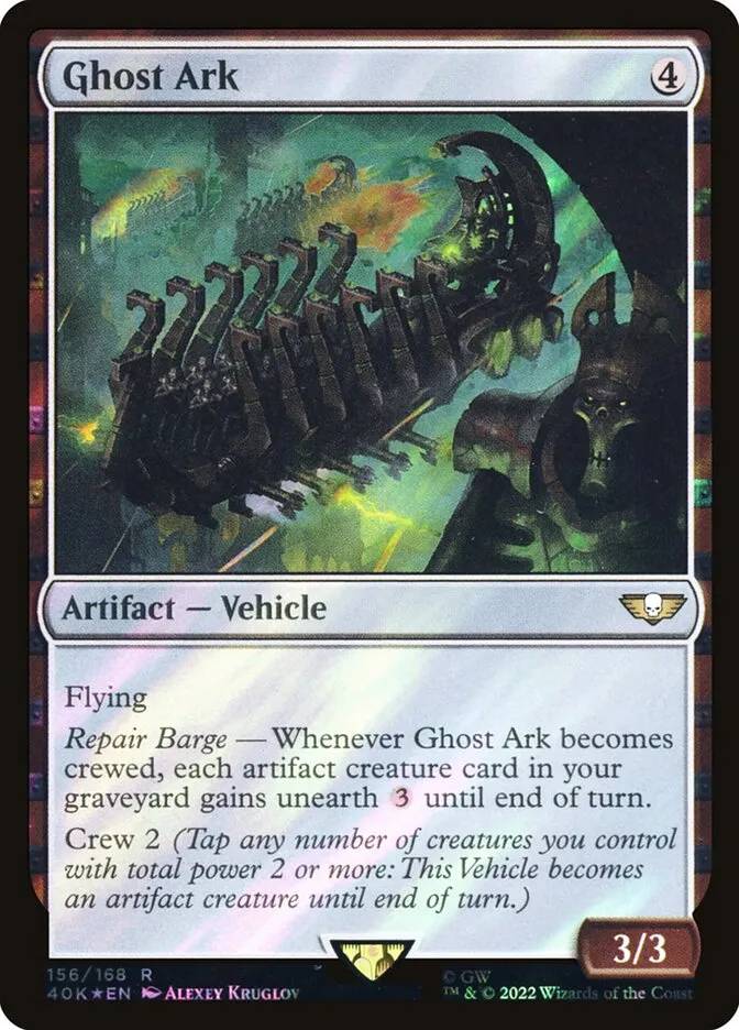 2022 Warhammer 40,000 Commander Ghost Ark #156★ rare card image