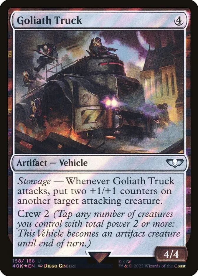 2022 Warhammer 40,000 Commander Goliath Truck #158★ uncommon card image