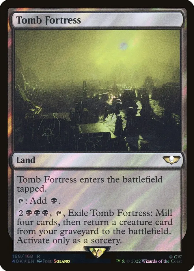 2022 Warhammer 40,000 Commander Tomb Fortress #168★ rare card image