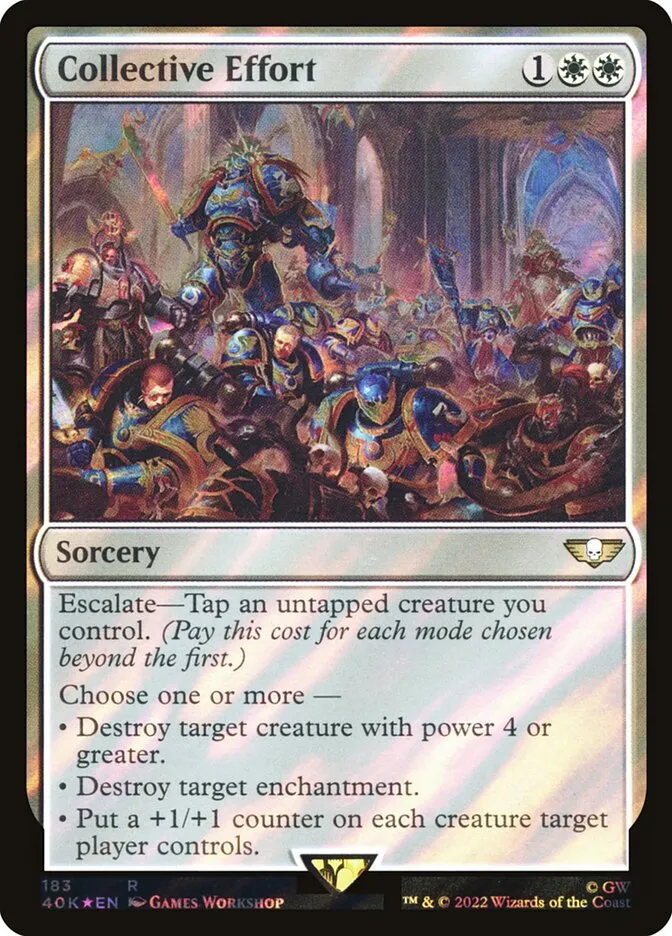 2022 Warhammer 40,000 Commander Collective Effort #183★ rare card image