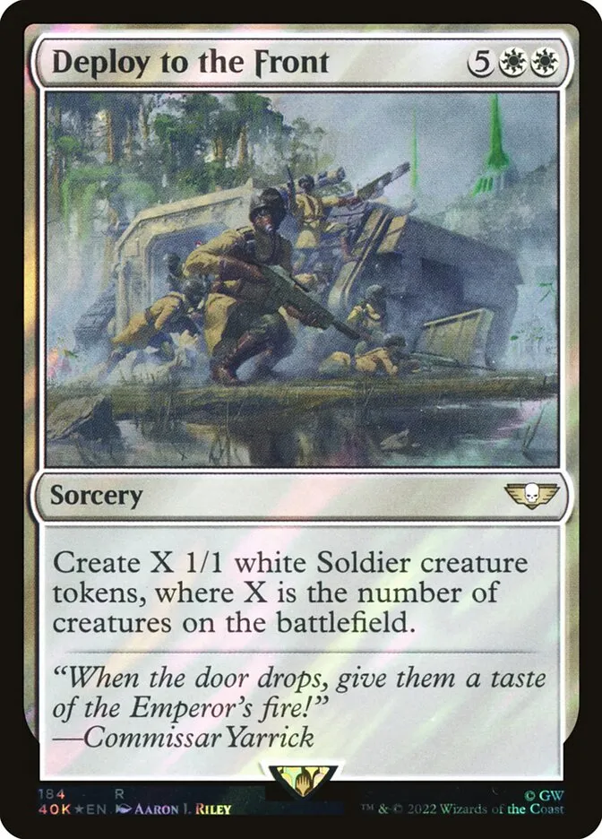 2022 Warhammer 40,000 Commander Deploy to the Front #184★ rare card image