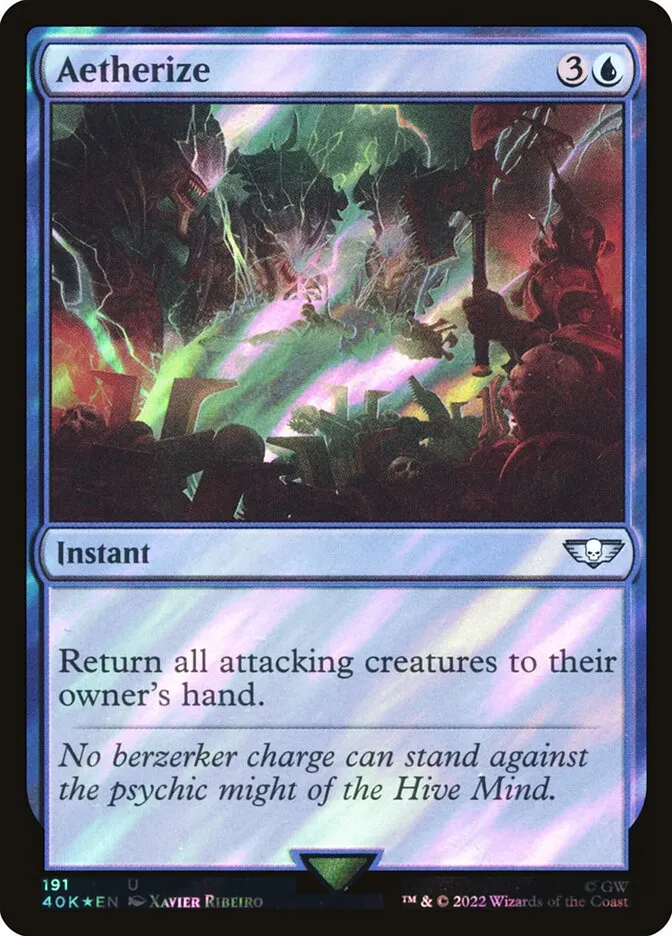 2022 Warhammer 40,000 Commander Aetherize #191★ uncommon card image