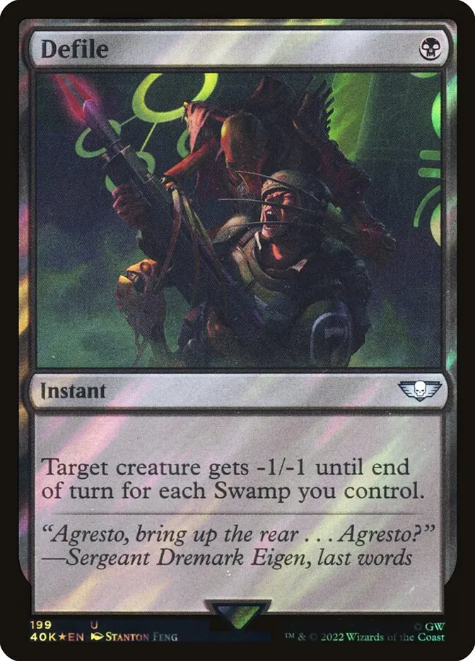 2022 Warhammer 40,000 Commander Defile #199★ uncommon card image