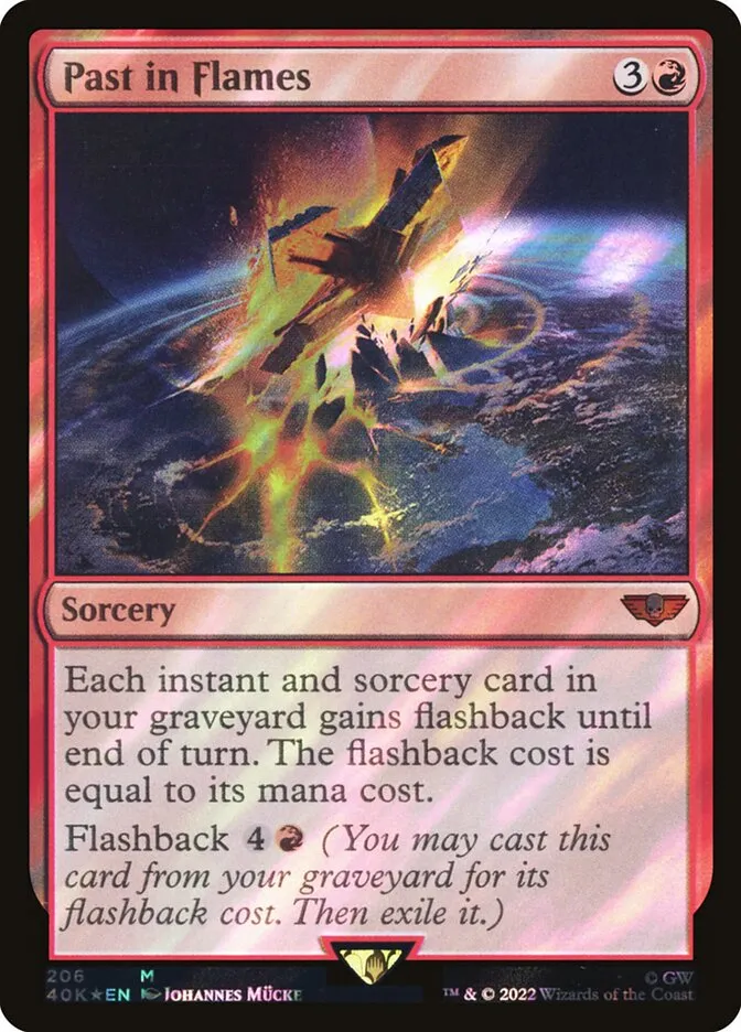 2022 Warhammer 40,000 Commander Past in Flames #206★ mythic card image