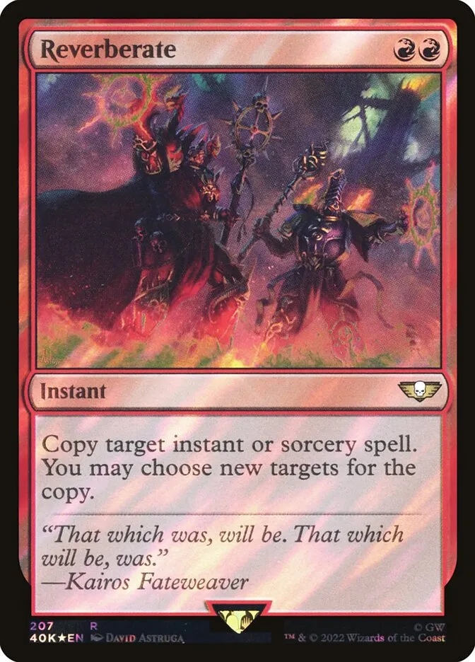 2022 Warhammer 40,000 Commander Reverberate #207★ rare card image
