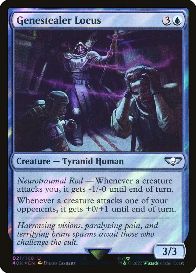 2022 Warhammer 40,000 Commander Genestealer Locus uncommon #21★ uncommon card image