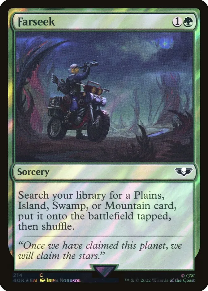 2022 Warhammer 40,000 Commander Farseek #214★ common card image