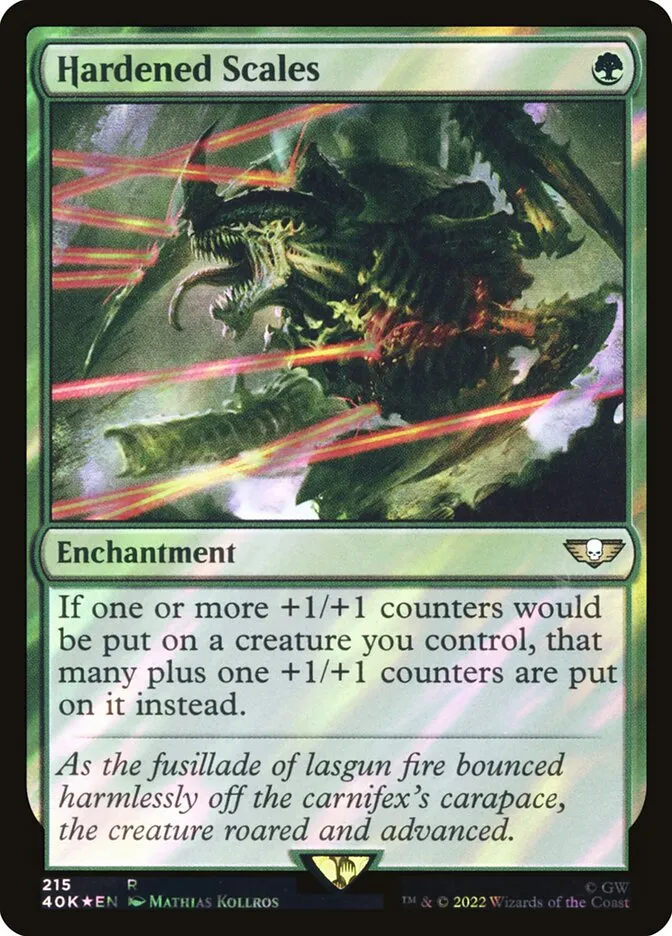 2022 Warhammer 40,000 Commander Hardened Scales #215★ rare card image
