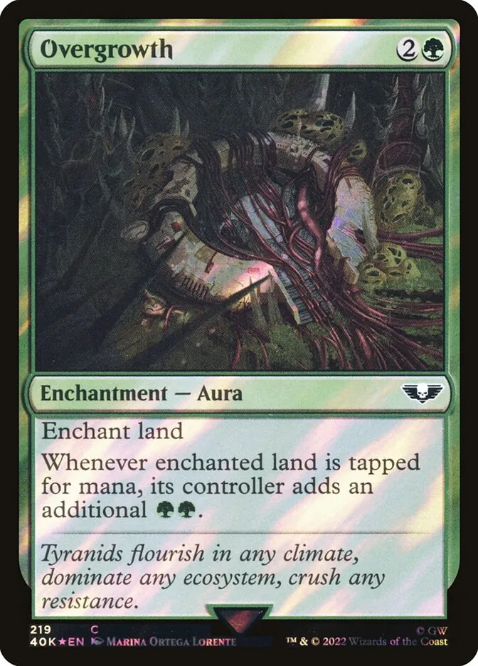 2022 Warhammer 40,000 Commander Overgrowth #219★ common card image