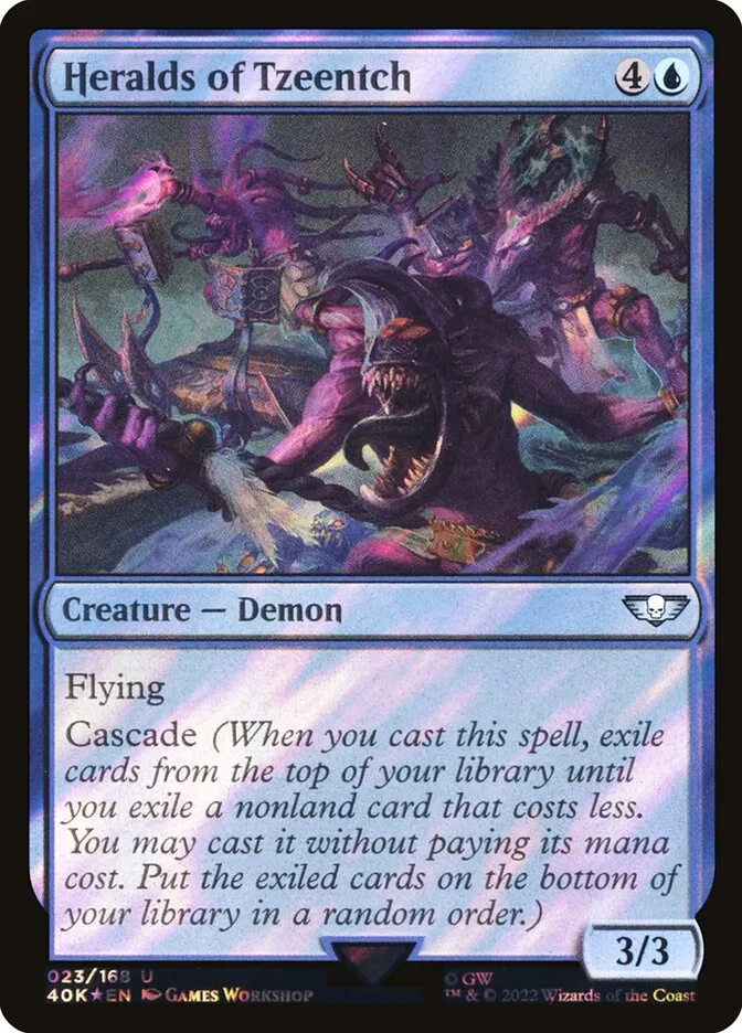 2022 Warhammer 40,000 Commander Heralds of Tzeentch uncommon #23★ uncommon card image
