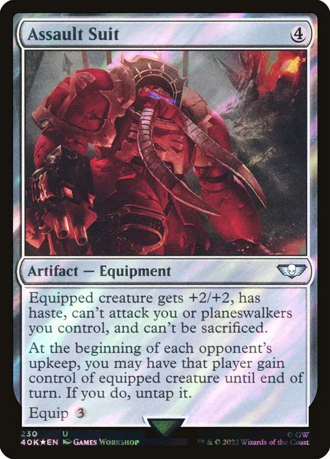 2022 Warhammer 40,000 Commander Assault Suit #230★ uncommon card image