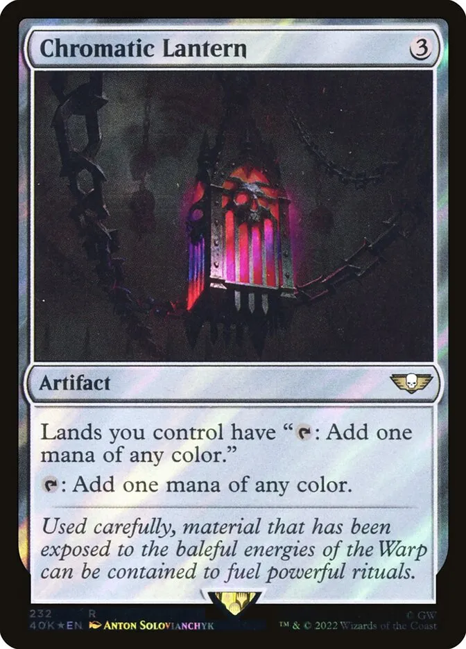 2022 Warhammer 40,000 Commander Chromatic Lantern #232★ rare card image