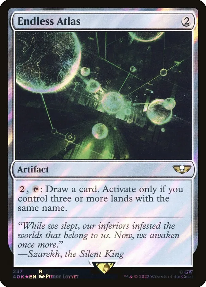 2022 Warhammer 40,000 Commander Endless Atlas #237★ rare card image