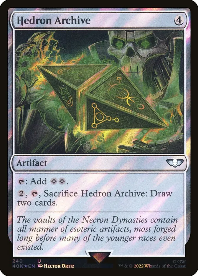 2022 Warhammer 40,000 Commander Hedron Archive #240★ uncommon card image