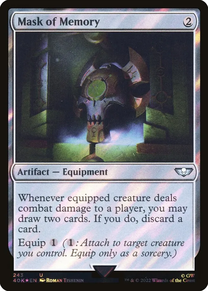 2022 Warhammer 40,000 Commander Mask of Memory #243★ uncommon card image