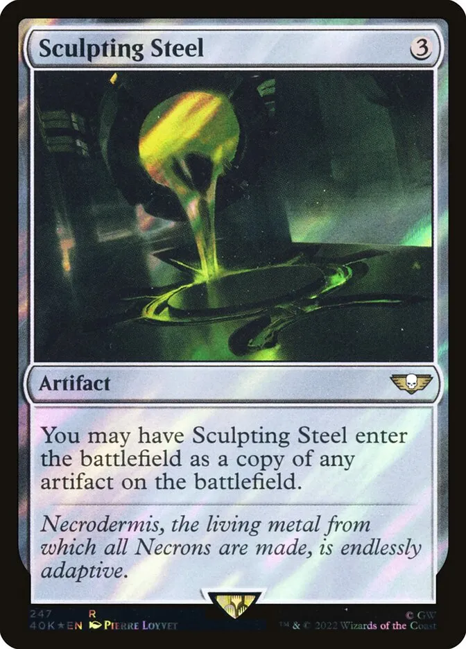 2022 Warhammer 40,000 Commander Sculpting Steel #247★ rare card image